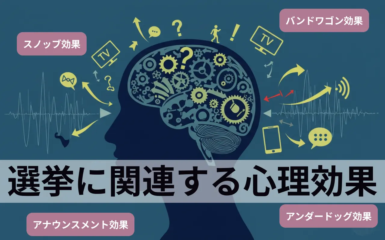 投票行動だけじゃない！アナウンスメント効果や選挙にまつわる心理効果を徹底解説