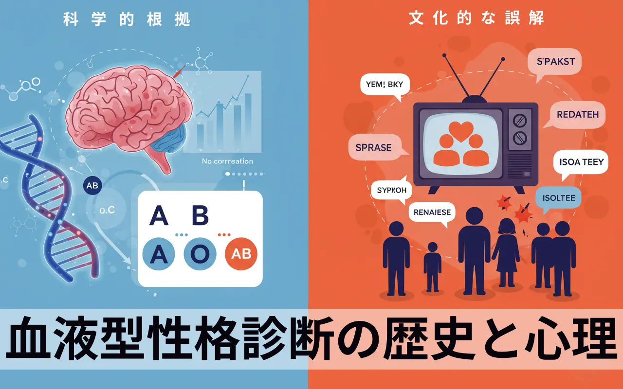 血液型性格診断の歴史を論文ベースで徹底解説！日本以外では広まっている？科学的根拠は？