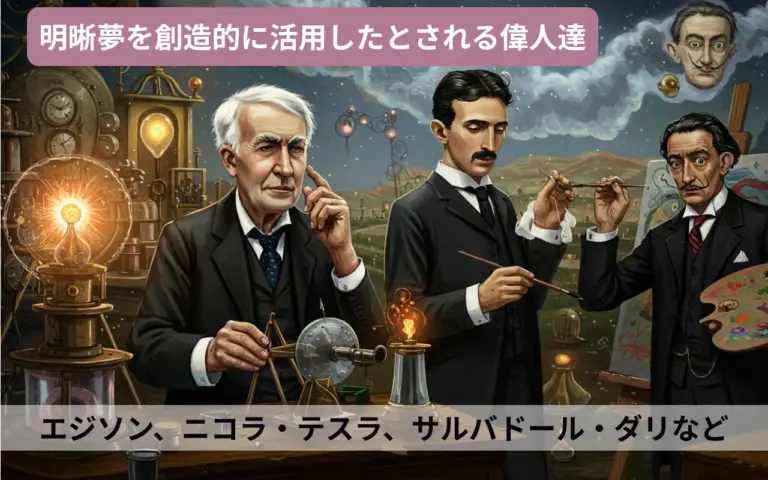 明晰夢を創造的に活用したとされる偉人達