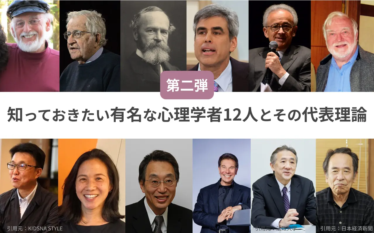知っておきたい有名な心理学者12人とその代表理論